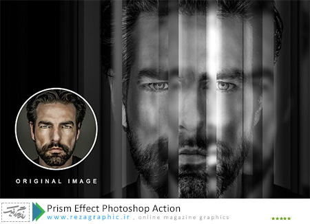 اکشن افکت اثر منشور برای فتوشاپ - Prism Effect Photoshop Action